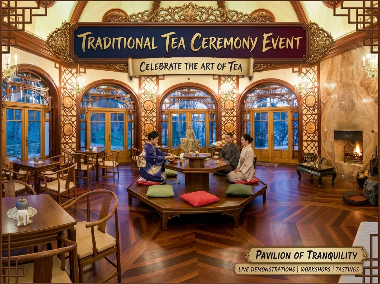 Tea ceremony at Schloss Thalheim — Japanese cha-no-yu tradition